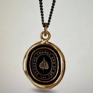 PYRRAH "Seasons Change and So Do" I Bronze Talisman Necklace is New with Box!